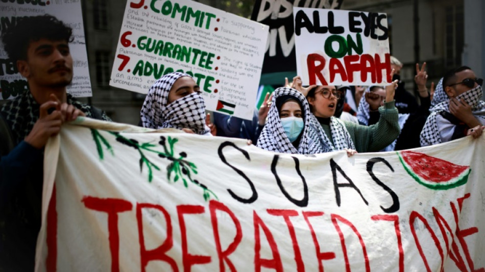 Pro-Palestinian campus protests spread to UK universities