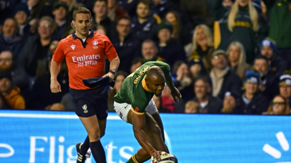 Rugby: l'Afrique du Sud fait plier l'Ecosse, battue 32 &agrave; 15