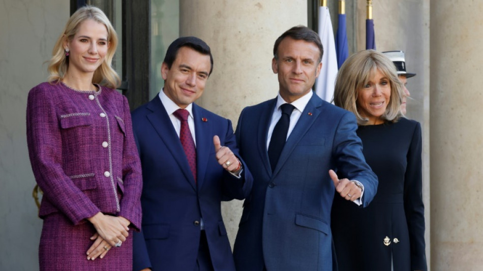 Macron recibe en Par&iacute;s a su par de Ecuador con el clima y la seguridad en agenda