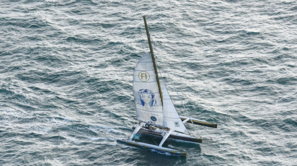 Route du Rhum: Philippe Poupon a termin&eacute; sa travers&eacute;e &agrave; bord du voilier de Florence Arthaud
