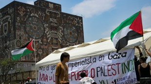 Estudiantes propalestinos acampan en la mayor universidad de M&eacute;xico 