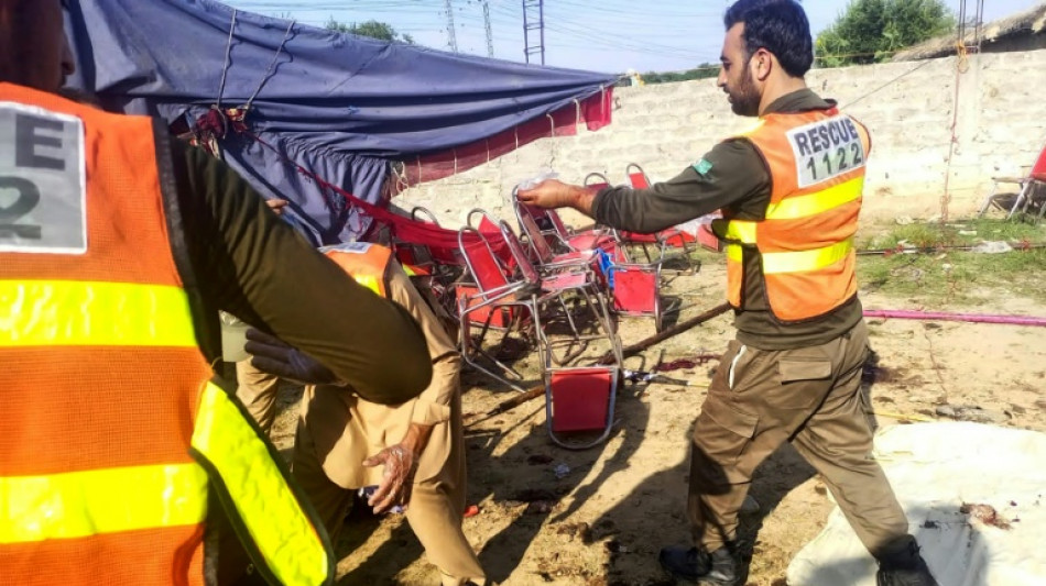 Suicide blast kills at least 44 at Pakistan political party gathering