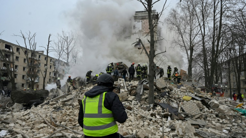 Ukraine: sept morts et pr&egrave;s de 80 bless&eacute;s dans de nouvelles frappes russes