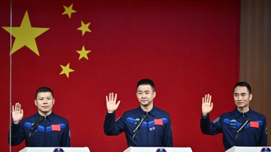 Chinese astronauts set to blast off for space station
