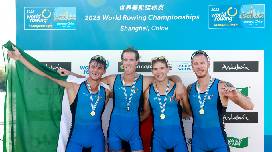 Canottaggio: Italia campione del mondo nel quattro di coppia