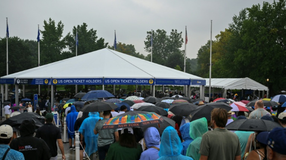 Rain delays start of play on US Open 