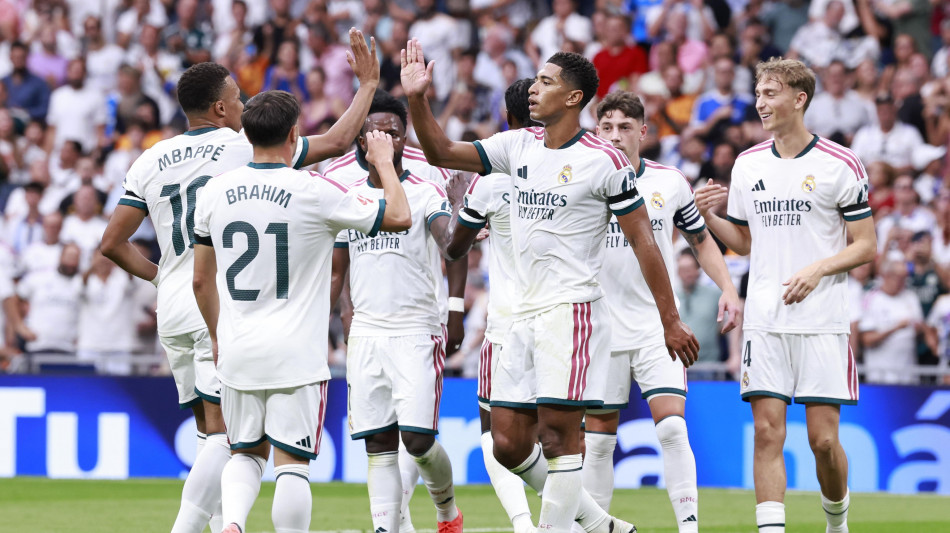 Poker del Real al Malaga, a segno Bellingham e Mbapp&eacute;