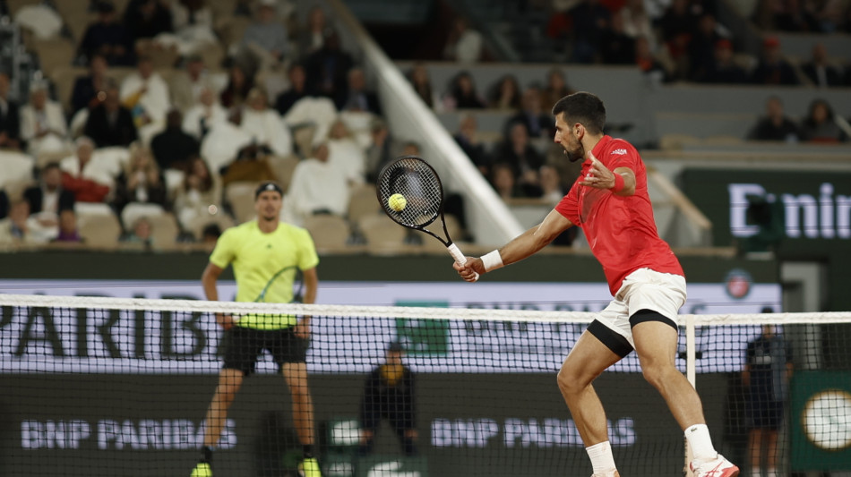 Roland Garros: Zverev battuto, Djokovic in semifinale con Sinner
