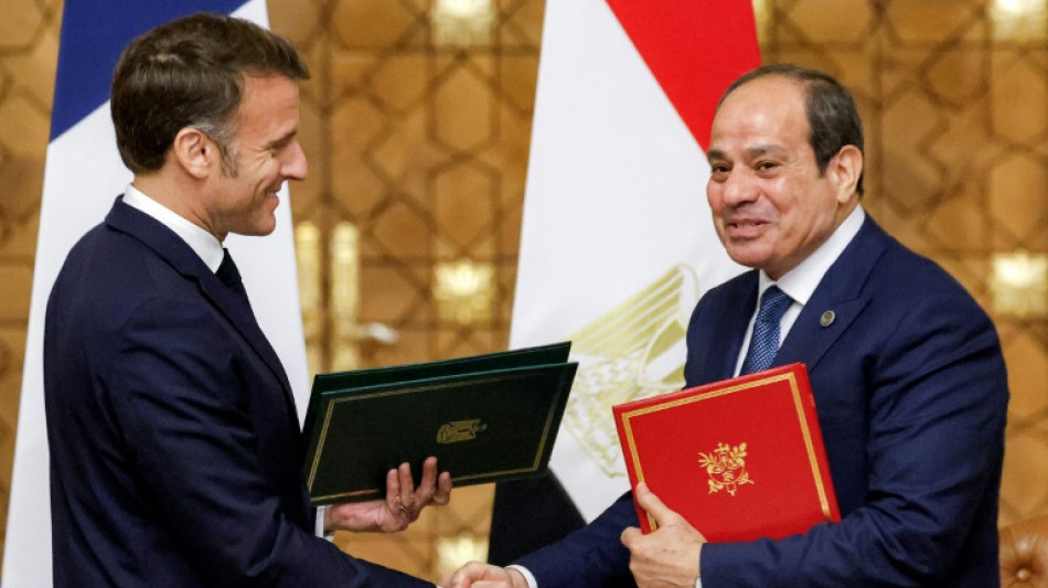 Au Caire, Macron rejette tout "déplacement" des habitants de Gaza et tout rôle futur du Hamas