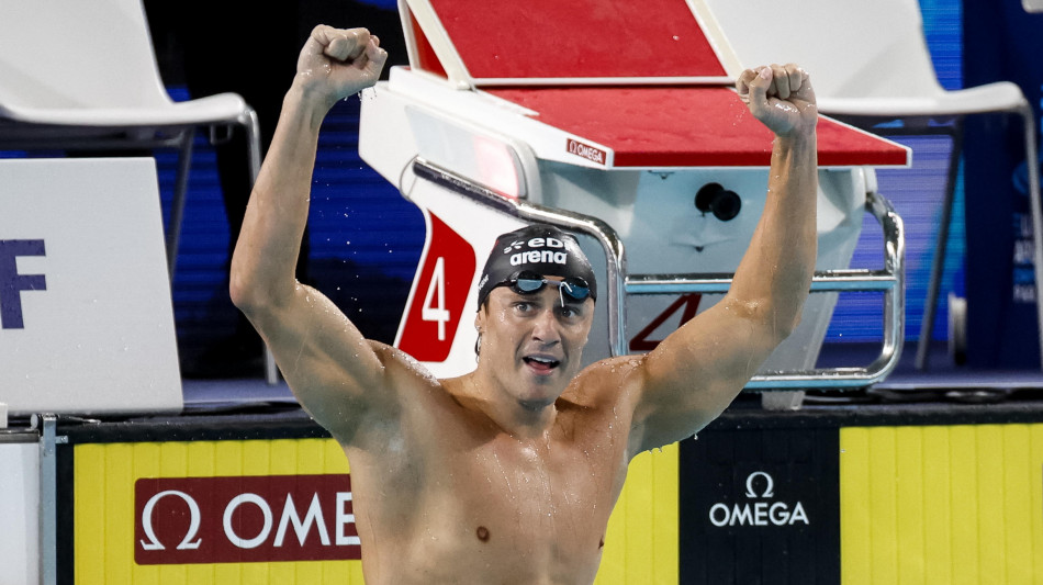 Europei nuoto: Martinenghi 'non smetto mai di stupirmi, ho avuto cuore per lottare'
