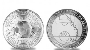 Argentina lanza una moneda en un homenaje al Mundial de 2026 y al gol de Maradona contra Inglaterra