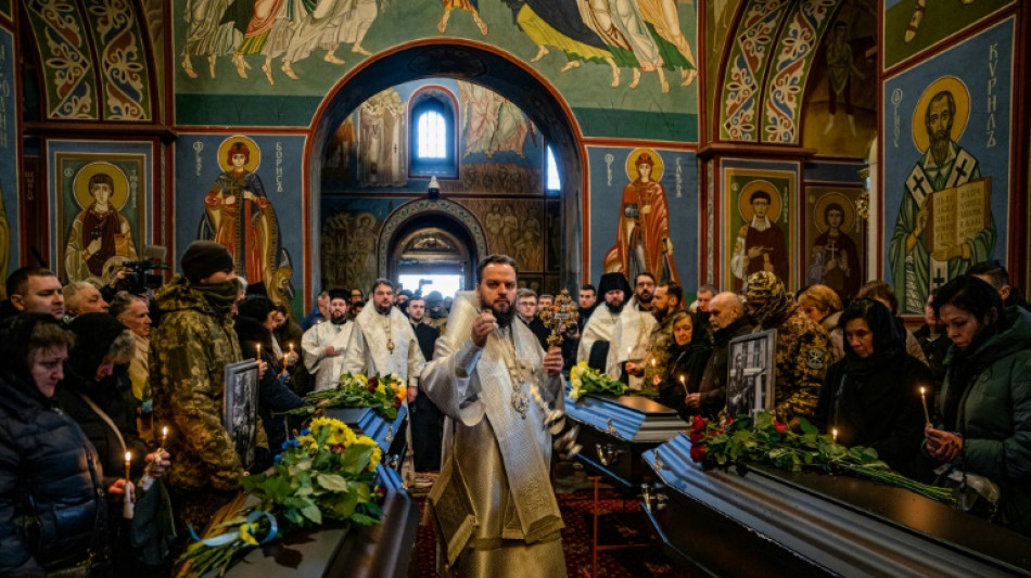 Hundreds mourn Ukrainian saboteurs killed in Russia