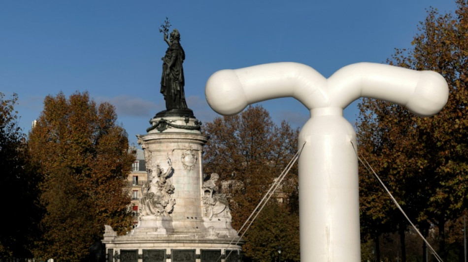 A Paris, un st&eacute;rilet g&eacute;ant pour interpeller sur le sort des contraceptifs am&eacute;ricains
