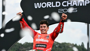 Emotional Marquez in tears after winning seventh MotoGP title