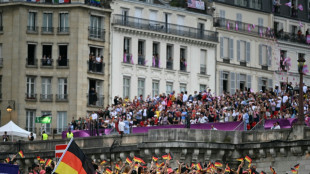 Fr&ouml;hlich und sympathisch: Deutsches Team auf der Seine