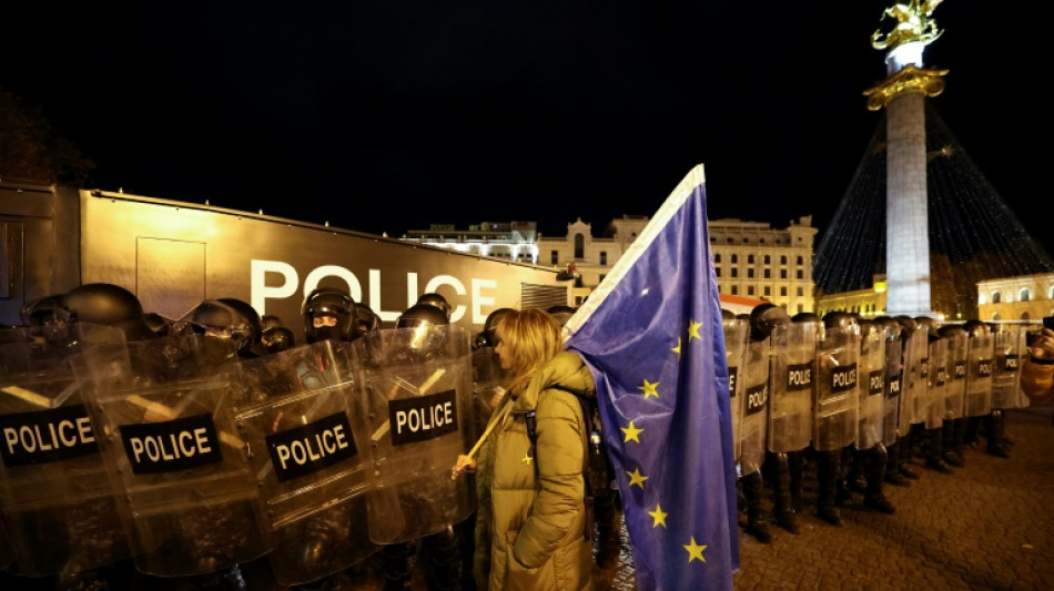 Disturbios en Georgia tras decisi&oacute;n de retrasar candidatura a la UE