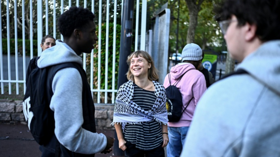 Les lyc&eacute;ens dans la rue pour un "acte V", avec l'appui inattendu de Greta Thunberg