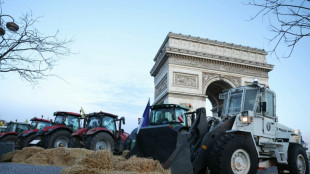 Agriculteurs: action de la Coordination rurale autour de l'Arc de Triomphe &agrave; Paris&nbsp;