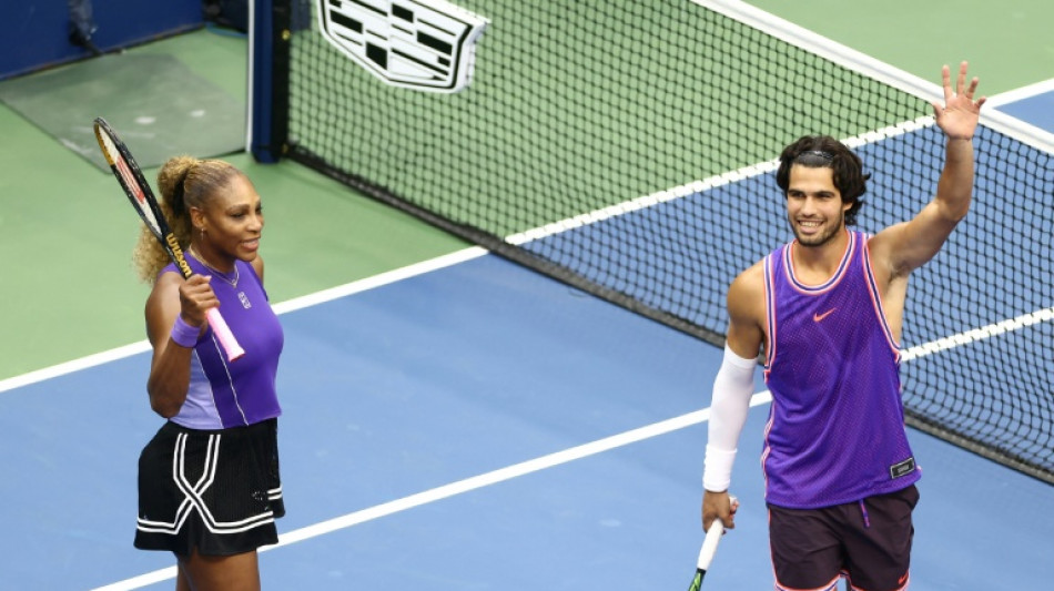 Williams and Alcaraz win opener at US Open mixed doubles