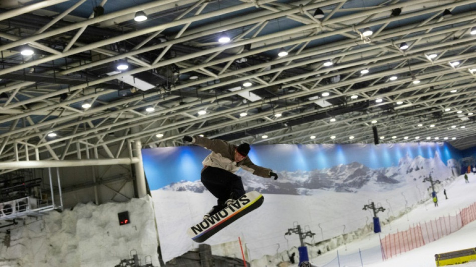 A Madrid, skier dans un centre commercial quand il fait 34 degr&eacute;s dehors