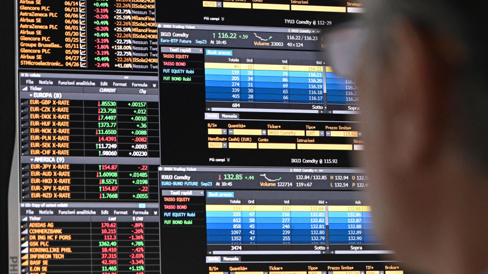 Borsa: l'Europa parte in rosso con le tensioni in Medioriente