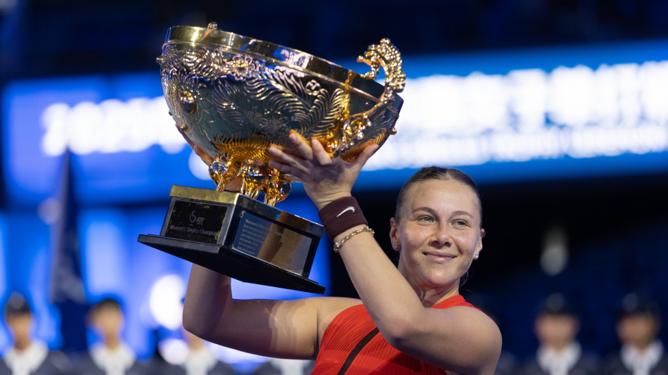 Tennis: Anisimova vince il Wta 1000 di Pechino
