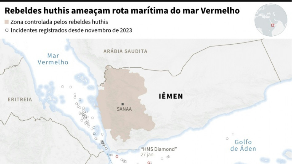 Tr&aacute;fego no Mar Vermelho caiu 30% ap&oacute;s ataques huthis, segundo FMI