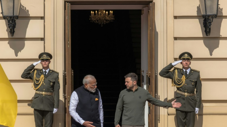 Modi afirma defender "firmemente la paz" durante una visita hist&oacute;rica en Ucrania