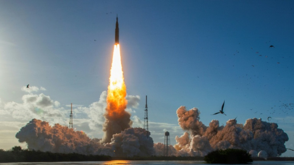 With mighty thrust, Artemis astronauts blast towards Moon