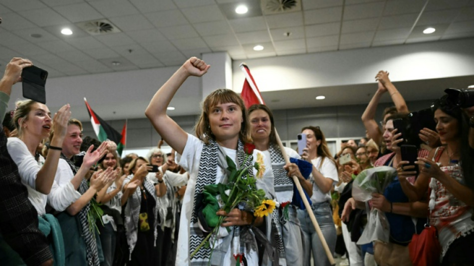 Greta Thunberg lands in Greece with expelled Gaza flotilla activists