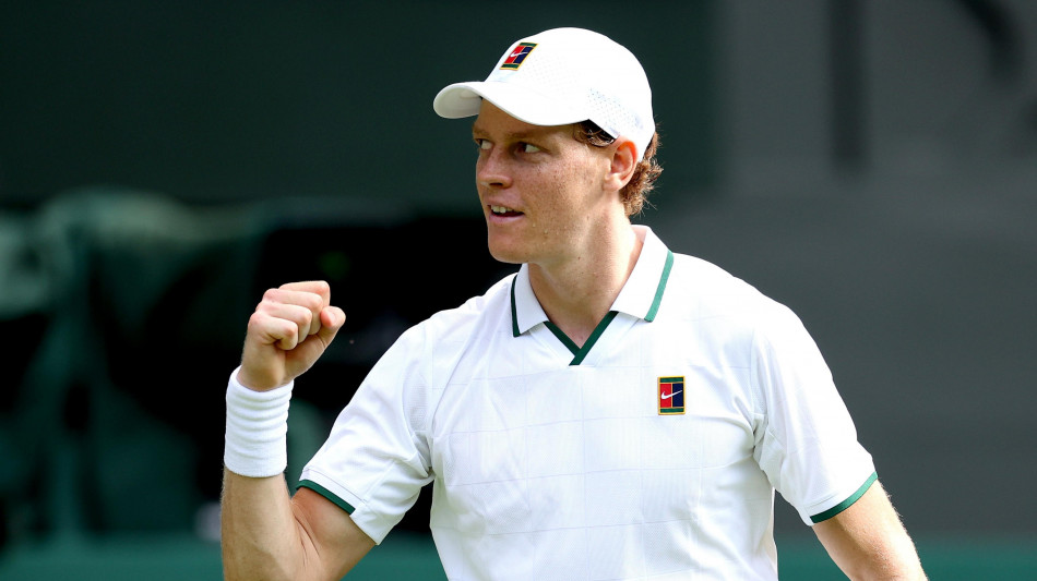 Wimbledon: Sinner 'non ho giocato al meglio, teso da campione uscente'
