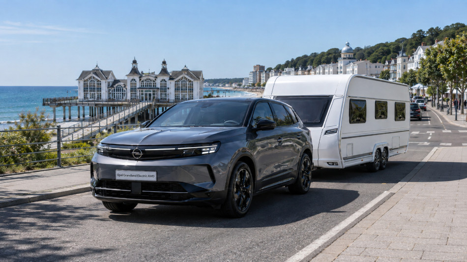 Opel Grandland Electric AWD: Zugkraft f&uuml;r den Wohnwagen